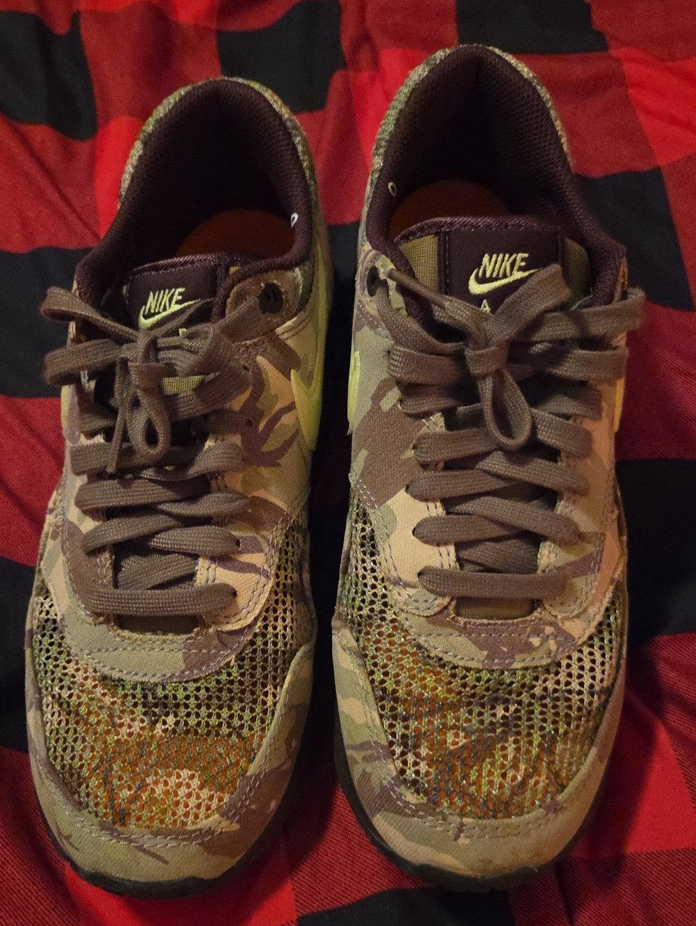 Nike Air Max 1 '86 Og Camo Earth Light Lemon Twist Men Size 9 Women 10
